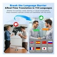 thumbnail image 3 of Translation Earbuds Real Time, 3-in-1 AI Translator Earbuds with 144 Languages, Audifonos Traductores Inglés Español, Bluetooth 5.4 Translating Ear Buds for Travel Learning Business, 3 of 8