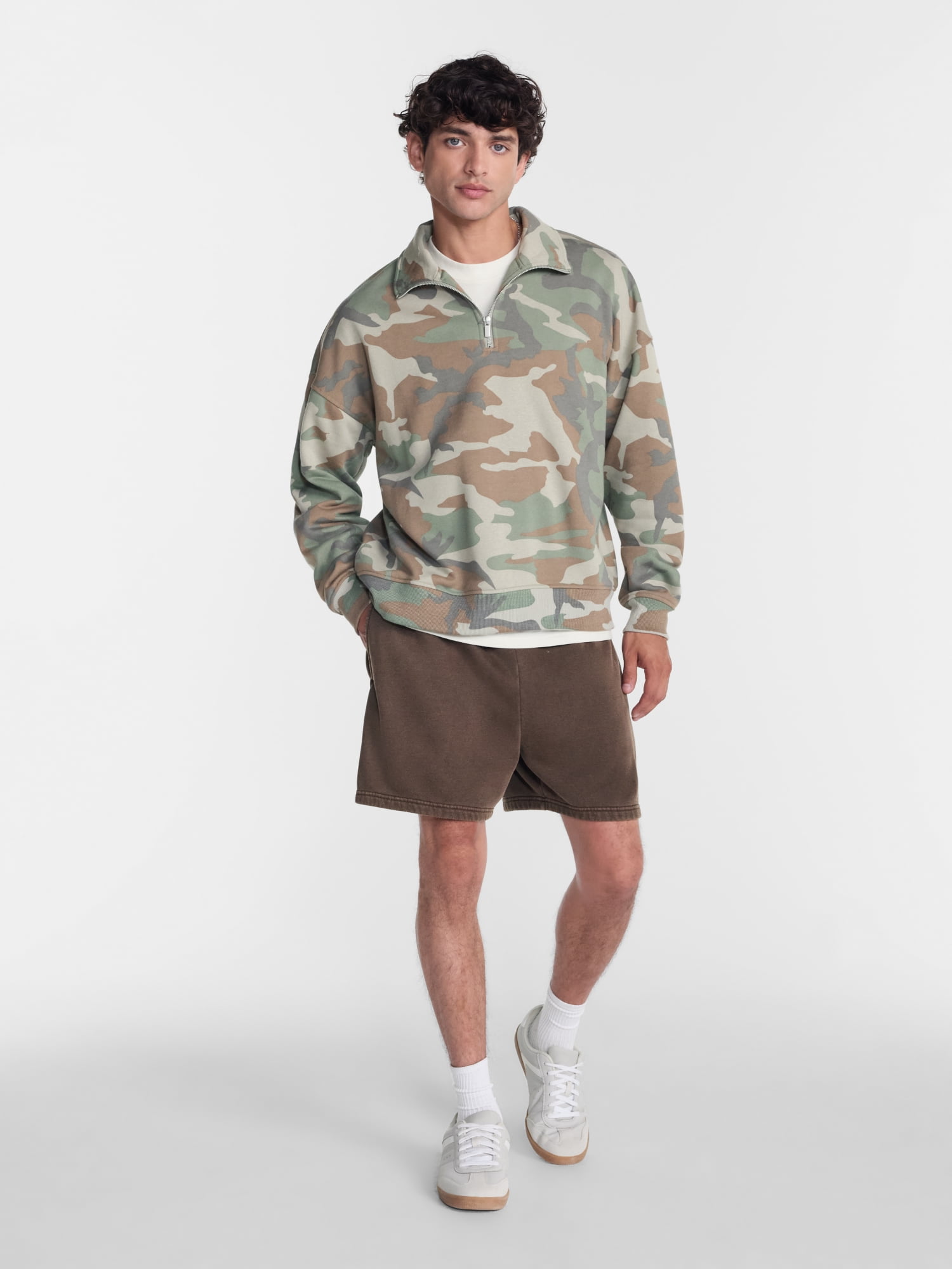 No Boundaries Fleece Jogger Shorts, 6" Inseam, Men's Sizes XS-5XB