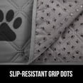 thumbnail image 5 of GORILLA GRIP Waterproof Couch Cover for Dogs, Washable Dog Sofa Cover Pet Blanket for Dogs and Cats, 52x82 Gray Black Paw, 5 of 10