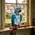 thumbnail image 5 of Reusable Bird Diaper Flight Suit with Adjustable Straps Leakproof Lining for Cockatiel Parrot Pigeon Conure Sun Parakeet Macaw(Blue,L), 5 of 7
