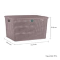 thumbnail image 2 of 2 Cajas Multiusos Med Rattan Biodegradable #corazonesrosas, 2 of 5