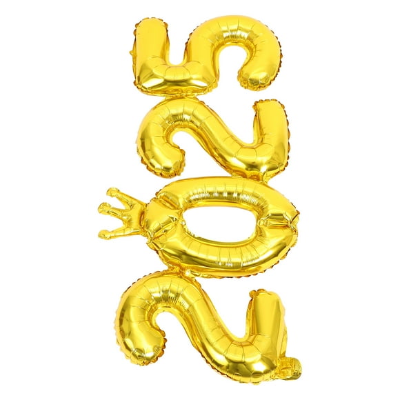 FENGGUIQU Ballons Chiffres PVC 2025 Couleur Dorée pour Collation des Grades et Décorations de Fête du Nouvel An