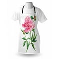 thumbnail image 3 of Watercolor Flower Apron Vintage Peony Painting Botanical Spring Garden Flower Nature Theme, Unisex Kitchen Bib Apron with Adjustable Neck for Cooking Baking Gardening, Pink White Green, by Ambesonne, 3 of 3