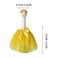 thumbnail image 3 of Lilixerw Spring Summer Goose Outfits Seasonal Cute Porch Goose Clothes with Bow & Hat,All Seasons Holiday Spring Goose Statue Costumes for 23" Cement Statue Garden Patio Outdoor Decor,Yellow, 3 of 6