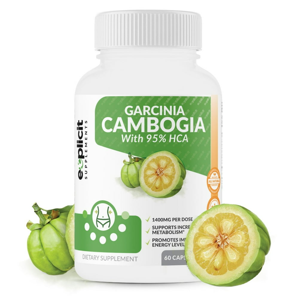 Garcinia Cambogia Extract 95 Hca Natural Weight Loss Supplement Max Strength 1400mg 1