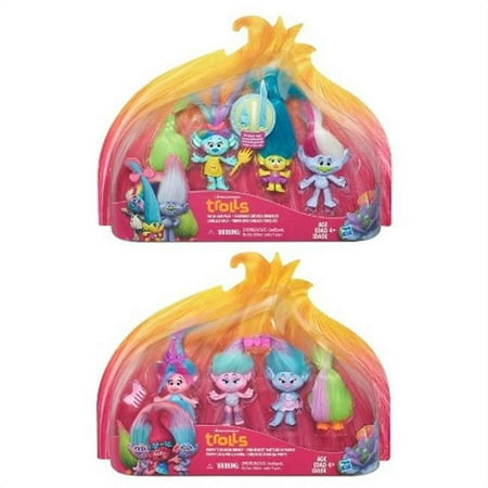 Hasbro HSBB6557 Trolls Troll Town MultiPack Assorted , Pack of 6