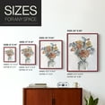 thumbnail image 4 of Watercolor Floral Arrangement I Framed Print in Red Solid Wood 8 x 10 Framed Print, 4 of 6