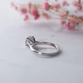 thumbnail image 4 of Kalapi Jewel 1.4 Ct Round Cut Moissanite Engagement Ring for Women in 14K White Gold Plated Prong Setting - Stylish Solitaire Wedding Band Perfect Gift Idea, 4 of 5