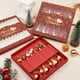 thumbnail image 1 of Set de cucharas de Navidad - Cucharillas y tenedores de postre de acero inoxidable de 6 piezas con colgantes navideños • Diseños de ciervos, botas y árboles • Vajilla festiva para fiestas y regalos, 1 of 1