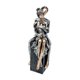 thumbnail image 3 of Escultura de familia de tres, pieza de arte rústica, adorno moderno, padres únicos y Astilla negra, 3 of 9