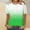 Green, variant on Fashion Olyvenn Women Gradient Color Shirts Short Sleeve Summer Topsd Ressy Casual Tunic Blouses Trendy Vacation Clothes Black XXL