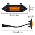 thumbnail image 4 of 4pcs Amber LED Raptor Grille Front Lights Wiring Harness Kit Warning Signal Compatible For Toyota RAV4, 4 of 5