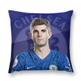 thumbnail image 1 of Christian PulisicFundas de almohada de terciopelo con tema, regalos de funda de almohada, decoración para el hogar, cojín de lanzar, regalo de cumpleaños para fans y parejas. 56*56cm., 1 of 6