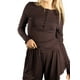 thumbnail image 2 of Jess por Meiko Conjuntos de Ropa para Mujeres de Mangas Largas, Cintura Elástica, Conjuntos Casuales de 2 Piezas XS Marrón Chocolate, 2 of 6