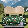 thumbnail image 3 of XYZCANDO St. Patrick's Shamrock Golf Cart Seat Cover - 4 Pockets Non-Slip Terry Cloth - Universal Fit 2-Seat Golf Cart Protector, 3 of 8