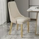 thumbnail image 1 of Dresser Kitchen Bedroom Dining Chairs Nordic PU Leather Gold Ergonomic Dining Chairs Modern Luxury cadeira Home Furniture WK My Lux Decor Round, 1 of 19