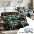 thumbnail image 5 of Jiueut Aztec Tribal Geometric Print Recliner Loveseat Slipcover, Washable Furniture Protector Stretch Reclining Chair Covers Washable Loveseat Reclining Couch Slipcover for Living Room Office Club, 5 of 7