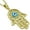 Yellow, variant on 925 Sterling Silver Filigree Womens Blue Evil Eye Hamsa Pendant Necklace