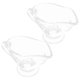 thumbnail image 4 of Glass Sauce Boat for Serving 2Pcs Transparent Gravy Pitcher with Handle, 4 of 4