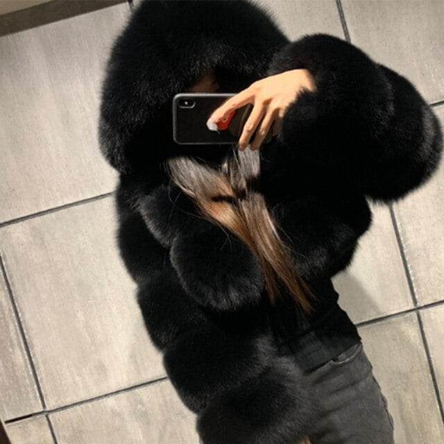 Furry fur best sale coat