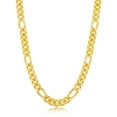 thumbnail image 1 of iJewelry2 Gold Plated Sterling Silver 6mm Stylish Cuban Chain Necklace 22'', 1 of 2