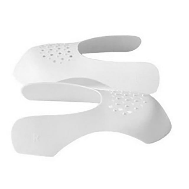 20 protectores de zapatos antiarrugas, elásticos, flexibles, ABS, lavables, para zapatillas blancas