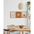 thumbnail image 5 of HAUS AND HUES Mid Century Wall Art and Terracotta Decor Set of 3 Mid Century Art Prints | Moon Wall Art | Boho Art Wall Decor | Mid Century Modern Wall Art (8"x10", Unframed), 5 of 5