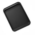 thumbnail image 4 of 2 Pieces Rectangle Baking Pan Cookie tray rectangle Biscuit Pastry Stainless Steel Baking Oven Tray Non-stick Coating, Large, Black, 4 of 9