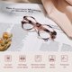 thumbnail image 2 of Cyxus TR90 Gafas redondas de luz azul Gafas de mujer Anti UV Eyestrain w / case Cyxus Style, 2 of 10