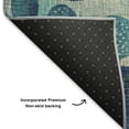 thumbnail image 5 of Addison Rugs Mayfield Premium Machine Washable Transitional Geometric Teal Rectangle Rug, 8' x 10', 5 of 7