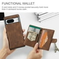 thumbnail image 4 of TECH CIRCLE for Google Pixel 8 Wallet Case, 2-IN-1 Detachable PU Leather Card Slots Stand Anti-Scratch Drop Protection Shockproof Cover Support Wireless Charging,for Google Pixel 8 2023 - Brown, 4 of 8