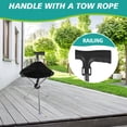 thumbnail image 4 of Eurhowing 2-in-1 Folding Walking Stick with Seat, Portable Trekking Pole & Hiking Chair, Adjustable Aluminum Cane for Seniors, Hiking, Camping, Up to 330lbs, Black, 4 of 8