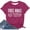 Hot Pink, variant on Hugs Just Kidding Don't Touch Me Graphic Tees for Women 2026 Summer Short Sleeve Crewneck Tshirt