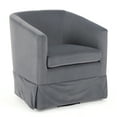 thumbnail image 3 of 27.36" Modern Swivel Chairs With Elastic Sponge Backrest Seat Cushion Solid Wood Frame Upholstery Sofa Chairs For Bedroom Living Room, 3 of 9