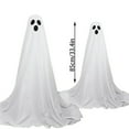 thumbnail image 3 of Halloween Ghost Decorations 2 Pack Large White Hanging Ghost Props for Indoor and Outdoor Use, 3 of 6
