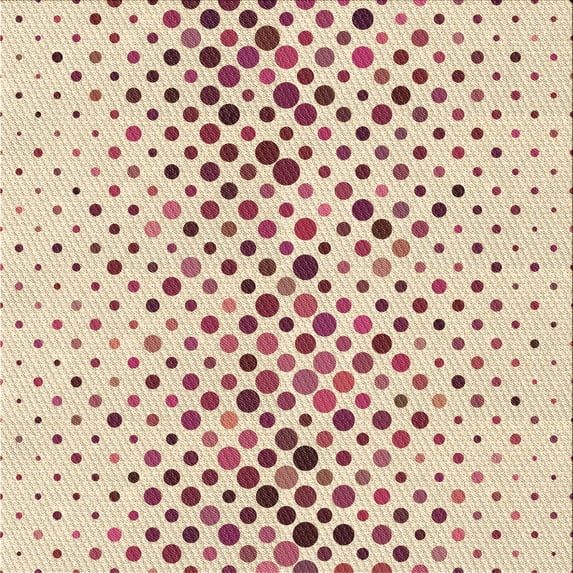 Ahgly Company Machine Washable Indoor Square Transitional Copper Red Pink Area Rugs, 8' Square