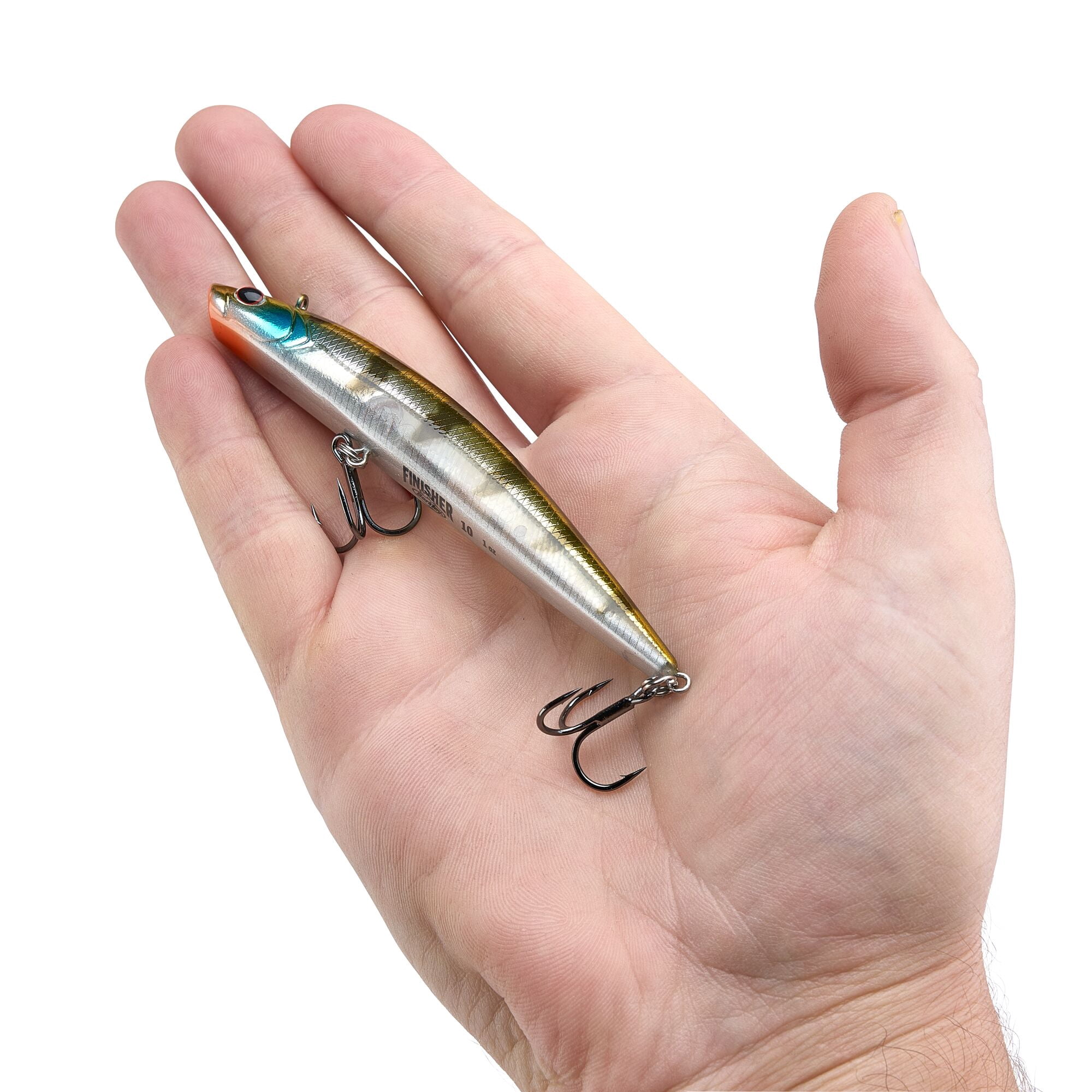 Berkley Finisher, 4 in, Ghost Chrome Gill