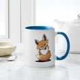 thumbnail image 4 of CafePress - Kiniart Fox Mug - 11 oz Ceramic Mug - Novelty Coffee Tea Cup, 4 of 4