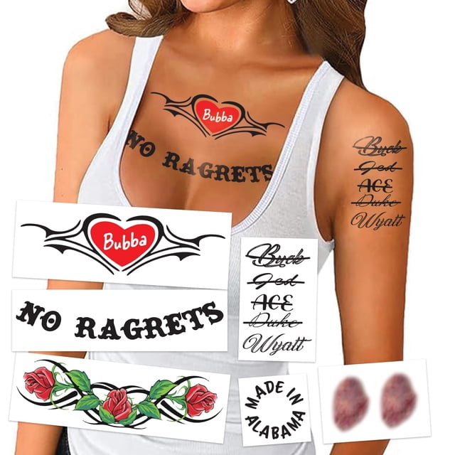 Disfraz de Halloween para mujer, color blanco, con tatuajes temporales