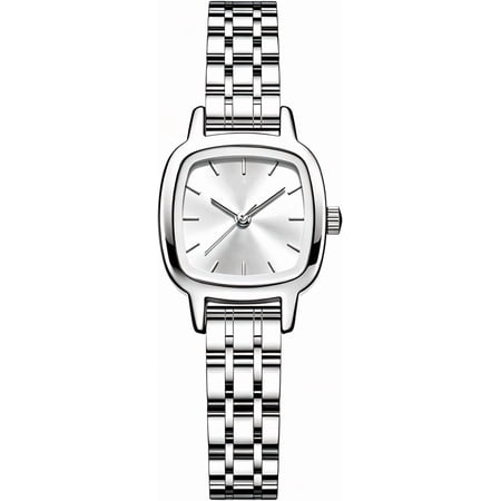 Watches for Women Wrist Watches Steel Strap Womens Watch Casual Fashion Simple Square Quartz Wristwatch Elegant Dress Women's Wrist Watch