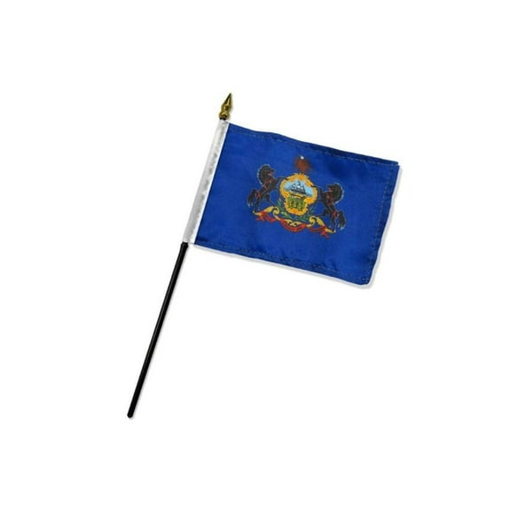Pennsylvania 4x6in Stick Flag