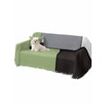 thumbnail image 2 of Sage Green Black Grey Couch Cover for 2 Cushion Sofa, Modern Irregular Geometric Abstract Washable Loveseat Sofa Covers Slipcover for Sectional Sofas L-Shaped, Couch Throw Cover 71"x118", 2 of 9