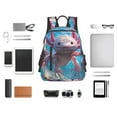 thumbnail image 4 of Yiaed Cute Underwater Axolotl Print Lightweight Backpack Travel Backpacks Hiking Daypack for Women Men, 4 of 5