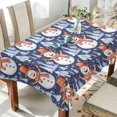 thumbnail image 4 of Ryvnso Christmas Snowman and Trees Rectangle Table Cloth Tablecover Dinning Tablecloth 54"x54", 4 of 8