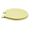 thumbnail image 2 of BathDecor Premium Citron Yellow Molded Round Wood Toilet Seat with Adjustable Release 'N' Clean? Hinge and OSG?, 2 of 4