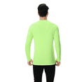 thumbnail image 5 of High Visibility Long Sleeve Safety Shirt for Men, Hi Vis Dry Fit Neon Green Reflective Work Tee, 100% Polyester, 4XL, 5 of 6