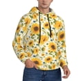 thumbnail image 2 of Haiem Beautiful Countryside Sunflower Patterned Men's Hoodie with Kangaroo Pocket - Ideal Pullover Sweatshirt for Daily Wear, Travel, and Home-3X-Large, 2 of 7