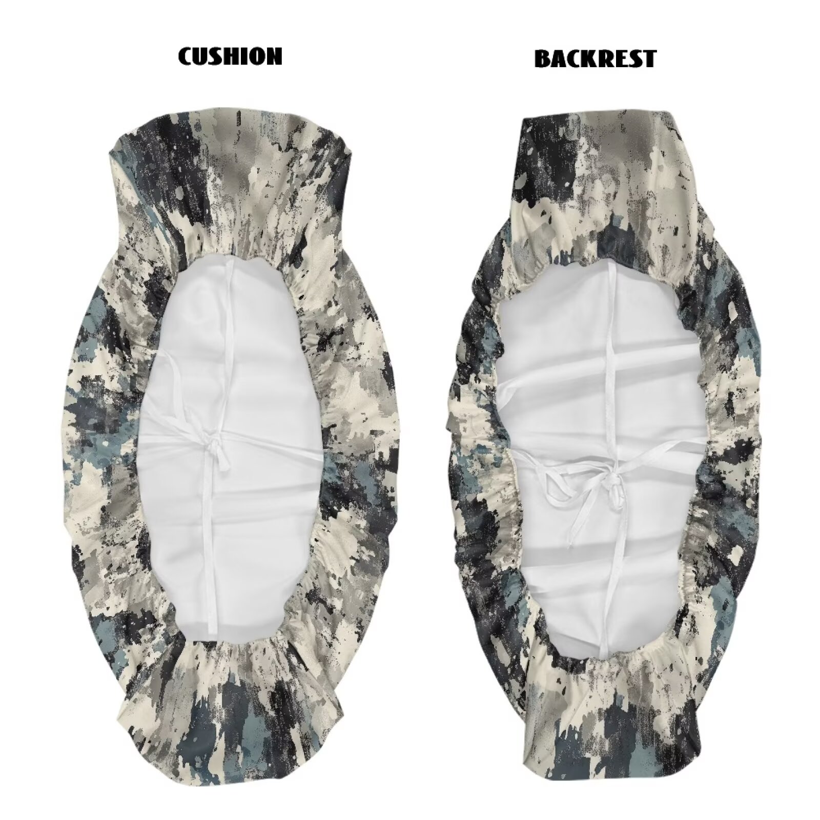 Yuyamidu Camo UTV Seat Covers Universal for Kawasaki Mule 3000 3010 3020 Scratch-Proof Heavy Duty UTV Seat Protective Covers for Bench Seats and Backrest 2 PCS