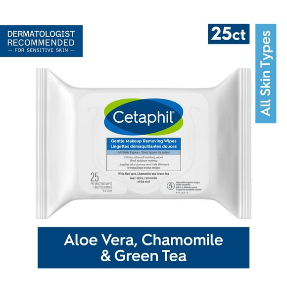 Lingettes démaquillantes douces Cetaphil