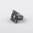 thumbnail image 7 of Renovator's Supply Silver Color Iron Square Kitchen Cabinet Knob Vintage Aztec Pewter Finish Dresser Kitchen Cabinet Knob, 7 of 7